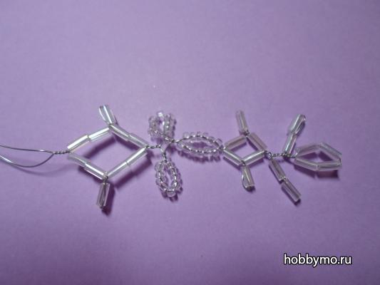 Снежинка из стекляруса Снежинка из стекляруса,,снежинки,снежинки из бисера,снежинки из стекляруса,бисер,стеклярус