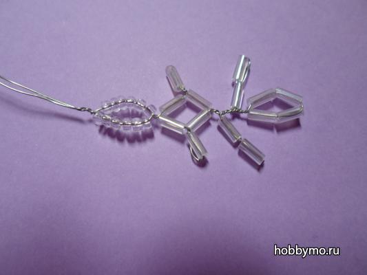 Снежинка из стекляруса Снежинка из стекляруса,,снежинки,снежинки из бисера,снежинки из стекляруса,бисер,стеклярус