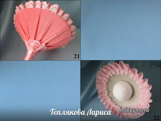Портбукетница для нежного букета Портбукетница для нежного букета,,букеты,портбукетницы,из бумаги,из картона