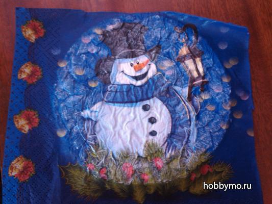 Новогодняя игрушка своими руками (из диска) Новогодняя игрушка своими руками (из диска),,декупаж на диске,яичная скорлупа,поделки из дисков,компьютерный диск,диск,новогодние игрушки