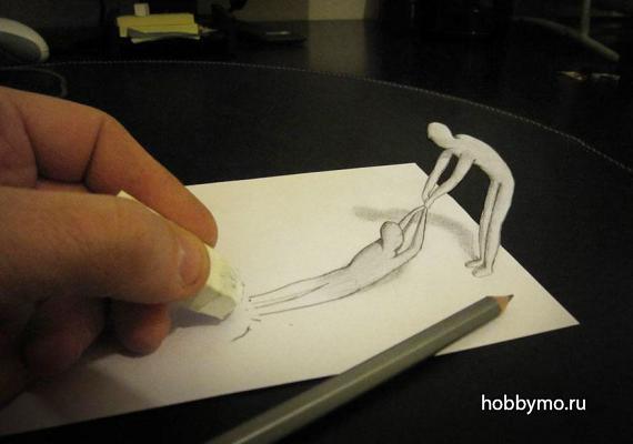 3D рисунки карандашом. Секреты рисования 3д иллюзий 3D рисунки карандашом. Секреты рисования 3д иллюзий,,зд рисунки,рисование,3д,3d,иллюзии