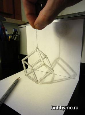 3D рисунки карандашом. Секреты рисования 3д иллюзий 3D рисунки карандашом. Секреты рисования 3д иллюзий,,зд рисунки,рисование,3д,3d,иллюзии