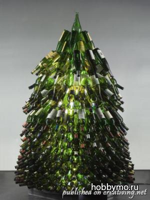 Обзор необычных новогодних елок. Елки из бутылок Часть. 2 Обзор необычных новогодних елок. Елки из бутылок Часть. 2,,елки из бутылок,креативные елки,елки из пластиковых бутылок
