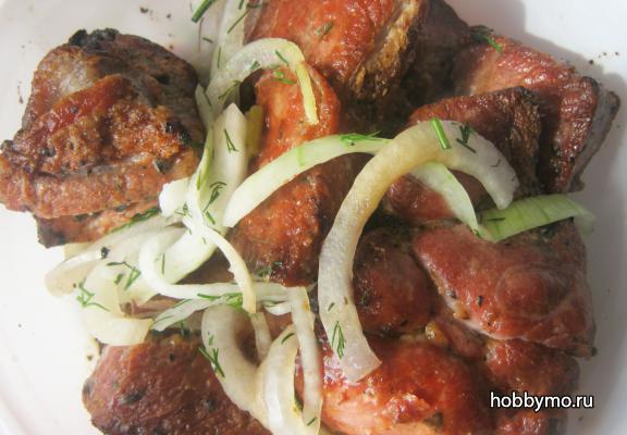 Шашлык из свинины с лимоном Шашлык из свинины с лимоном