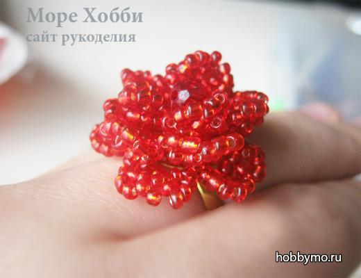 Плетение розы из бисера и лески Плетение розы из бисера и лески