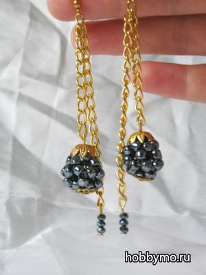 Серьги из бисера на цепочке Серьги из бисера на цепочке,,бисероплетение,сережки,серьги,бисер,серьги из бисера,бижутерия