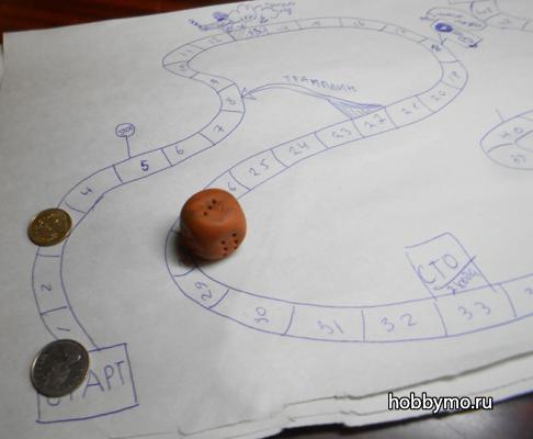 Настольная игра своими руками за 5 минут Настольная игра своими руками за 5 минут,,развлечения,настольная игра ходилка,игры с детьми,игры своими руками,настольные игры,игры