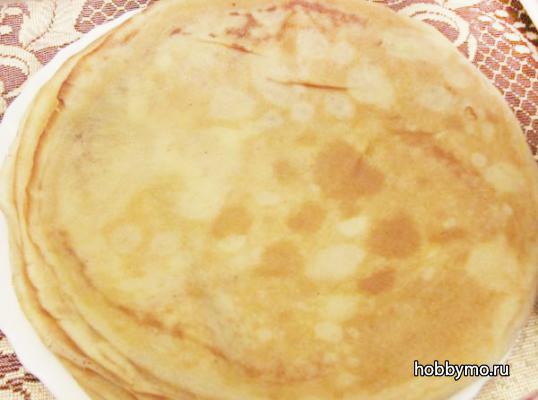 Блины с молоком (тонкие блинчики на молоке) Блины с молоком (тонкие блинчики на молоке)