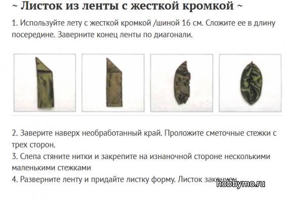 Мастер класс вышивка лентами пион Мастер класс вышивка лентами пион