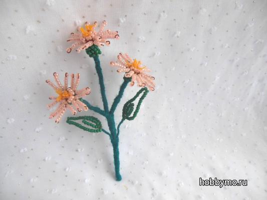 Кукушкин цвет из бисера Кукушкин цвет из бисера,,цветы из бисера,кукушкин цвет