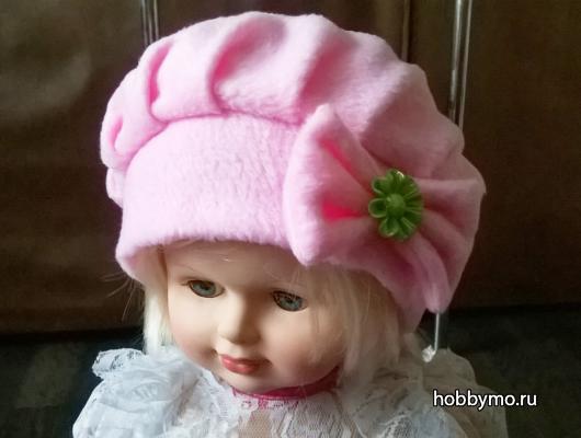 Берет из флиса для девочки Берет из флиса для девочки,,для девочки своими руками,для девочки,шапки для детей,берет из флиса,берет для девочки,детский берет