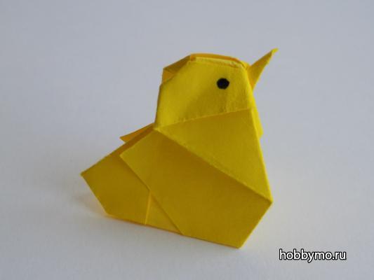 Цыпленок оригами Цыпленок оригами