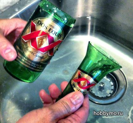 Стакан из стеклянной бутылки Стакан из стеклянной бутылки,,стаканы,из стекла,стеклянные бутылки