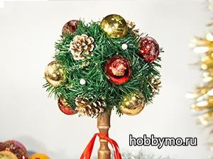 Новогодний топиарий своими руками Новогодний топиарий своими руками,,новогодние декорации,топиарии,новогодний топиарий,топиарий своими руками