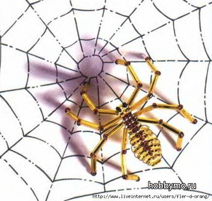 Пауки из бисера и бусин Пауки из бисера и бусин,,паук из бисера,насекомые из бисера,бисероплетение для начинающих,паук,пауки,параллельное плетение
