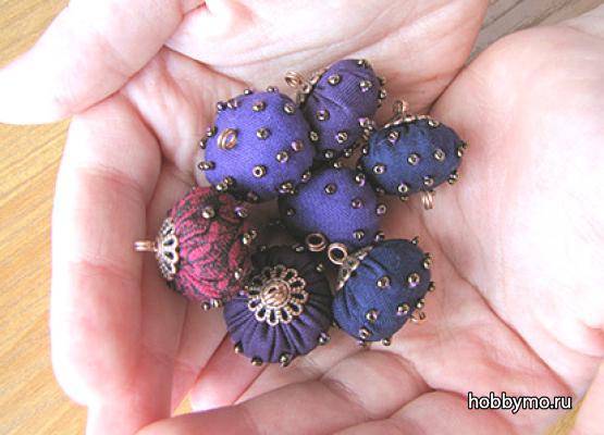 Бусины из ткани Бусины из ткани