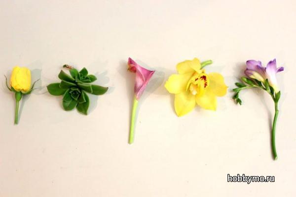 Бутоньерка из живых цветов Бутоньерка из живых цветов,,бутоньерки,флористика,свадьба,выпускной бал