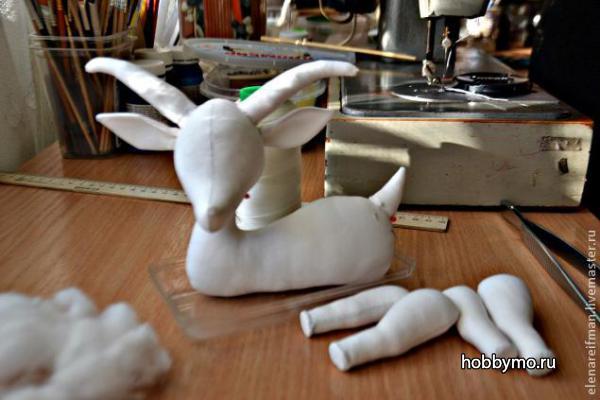 Игрушка Коза своими руками. Часть 1 Игрушка Коза своими руками. Часть 1,,козы,коза своими руками,коза из ткани,год козы,новый год 2015,2015,коза