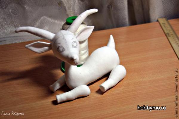 Игрушка Коза своими руками. Часть 1 Игрушка Коза своими руками. Часть 1,,козы,коза своими руками,коза из ткани,год козы,новый год 2015,2015,коза