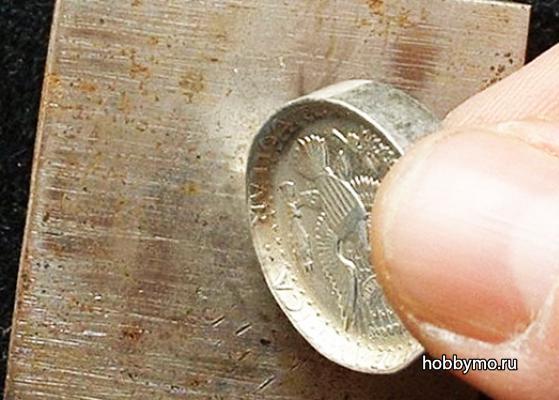 Делаем кольцо из монеты Делаем кольцо из монеты,,бижутерия,кольца,мужские поделки,кольца из монет
