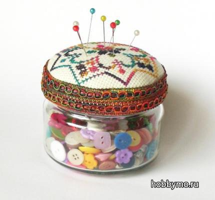 Игольница из банки своими руками Игольница из банки своими руками,,банка,игольница из банки,игольница баночка,игольница,игольницы