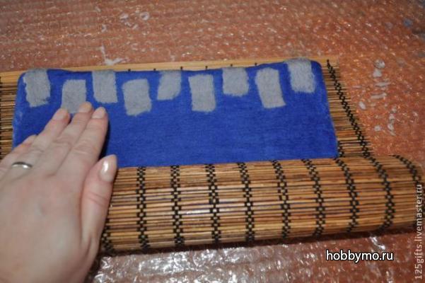 Сумка-клатч Домик из шерсти Сумка-клатч Домик из шерсти,,мокрое валяние,валяние сумки,валяние сумок,сумка из шерсти,сумки своими руками,сумки
