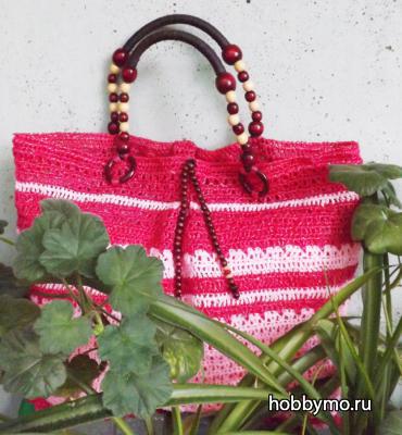 Сумка из полиэтиленовой пряжи крючком Сумка из полиэтиленовой пряжи крючком,,сумки из полиэтиленовой пряжи,сумки,вязание сумок,сумки крючком,сумки из пакетов,вязание из пакетов