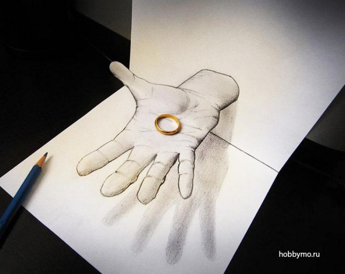 3D рисунки карандашом. Секреты рисования 3д иллюзий | Море хобби -  мастер-классы по рукоделию и не только!