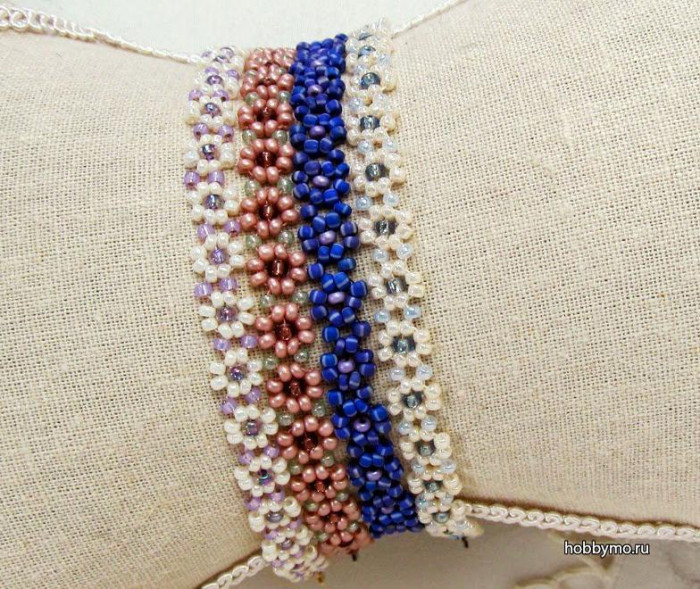 100 лучших вариантов: Как плети браслеты из бисера со схемами