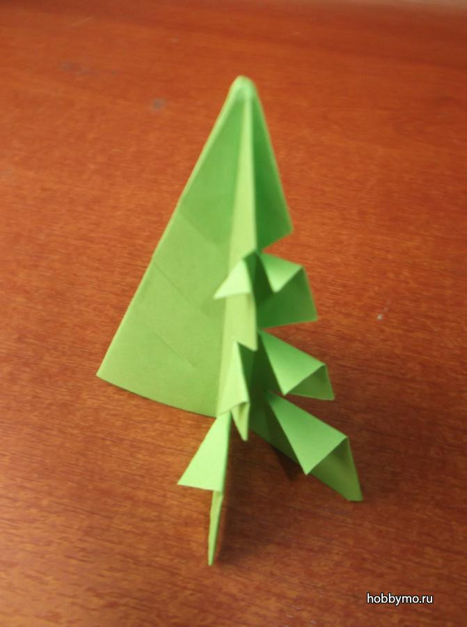 Елка из бумаги. Елка оригами. Как сделать елочку без клея. Как сделать елочку без клея. Объемная елка п из бумаги.