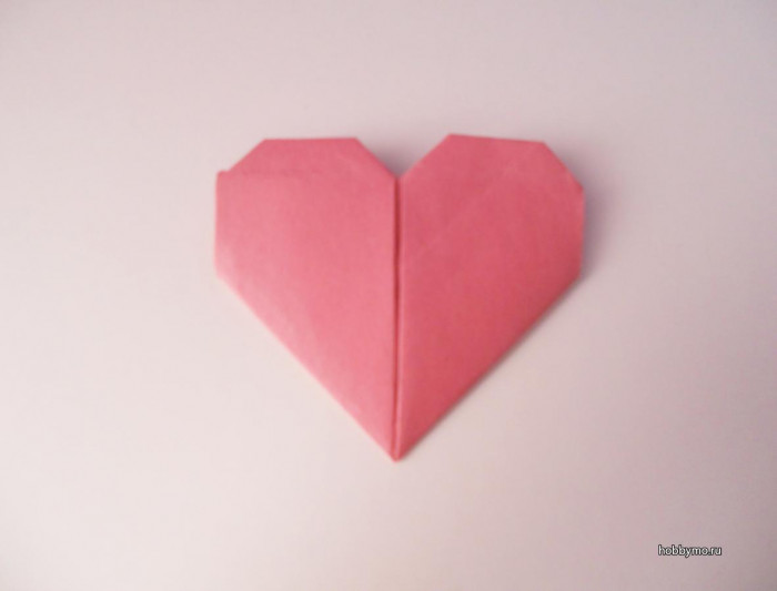 Как сделать сердце из модулей оригами