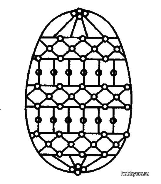 Схемы для плетения бисером яиц для начинающих